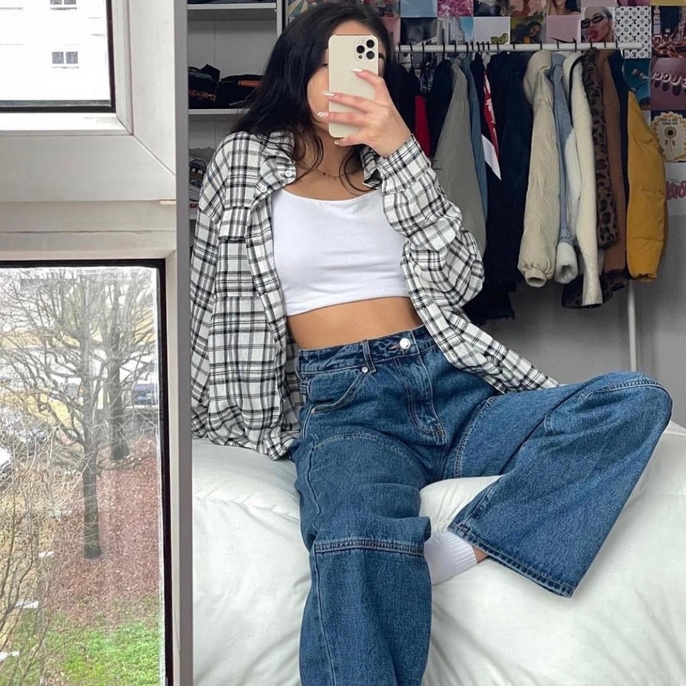 NWOT Adika Baggy High-Waist Jeans Small 👖 Y2K • Wide Leg • Trend Denim